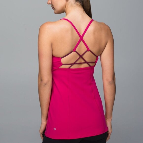 Lululemon Dancing Warrior Tank -Jewelled Magenta / Dashing Purple - Picture 1 of 13